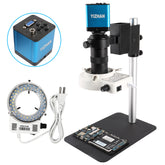 YIZHAN 13MP Didital Microscope 1-130X Lens & LED Light for Maintenance & Lab Use